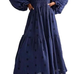 Navy Blue Maxi Dress